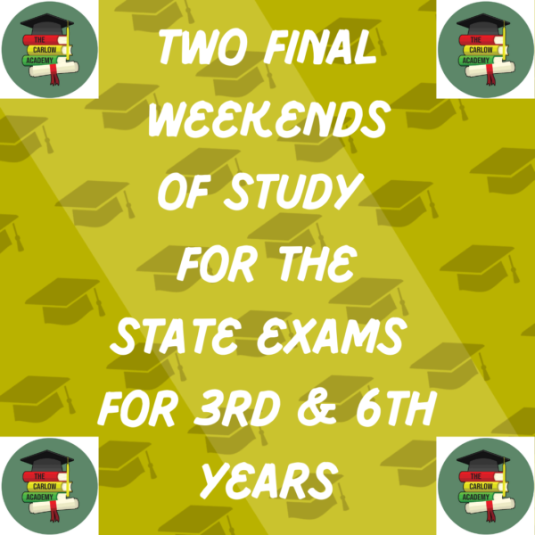 6. Midweek State Exam Supervised Study Sessions for 2024; Book 4 days OR all 8 days from the